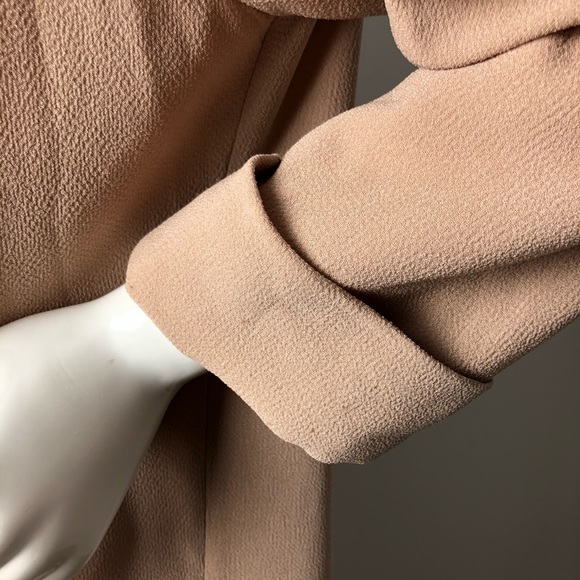 Wilfred Chevalier Blazer 6 Crepe EUC Tan Beige - Picture 5 of 9